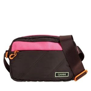 Ganni Small Quilted Recycled Tech Shoulder Bag | Festival Crossbody